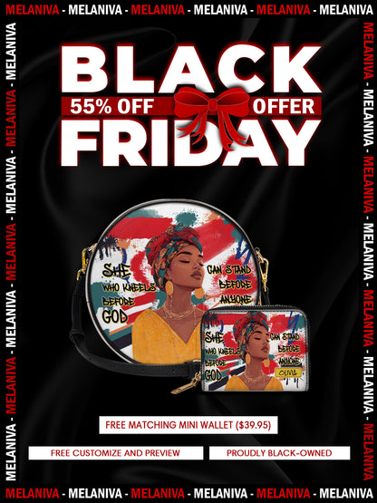 Melaniva Stand Fearless Faith Leather Circle Crossbag Deal