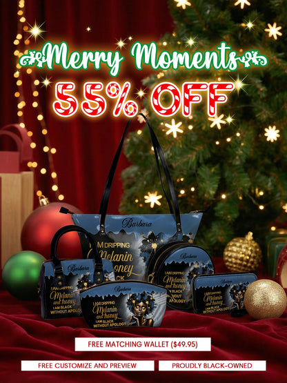 Melaniva "Dripping Melanin" Tote Bag The Lucky Bundle