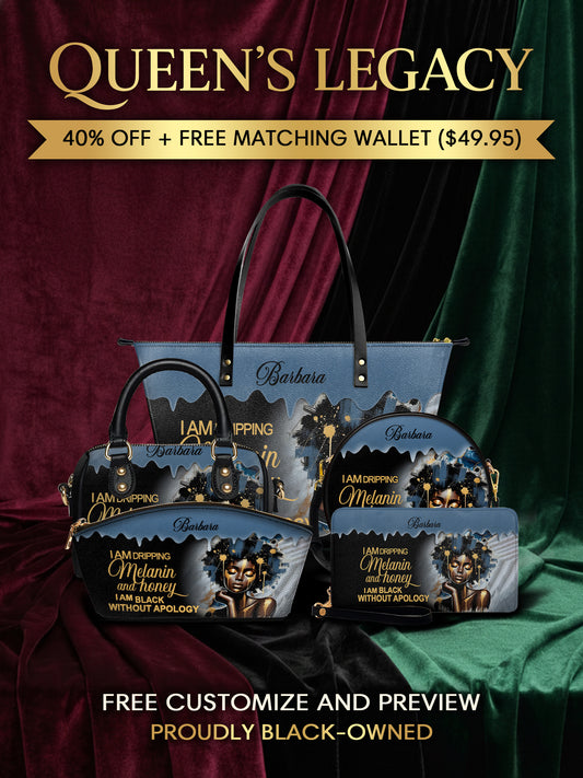 Melaniva "Dripping Melanin" Tote Bag The Lucky Bundle - Melaniva