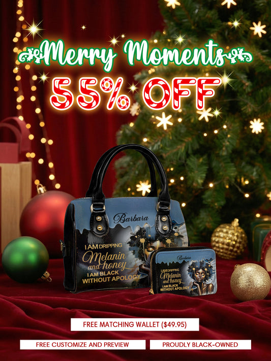 Melaniva Dripping Melanin Leather Mini Satchel Deal