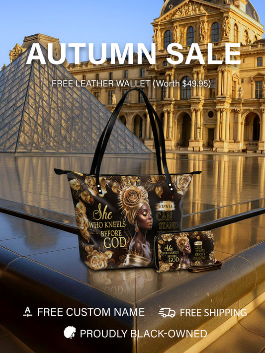 Melaniva Kneel and Rise Leather Tote Bag Deal (FREE WALLET)