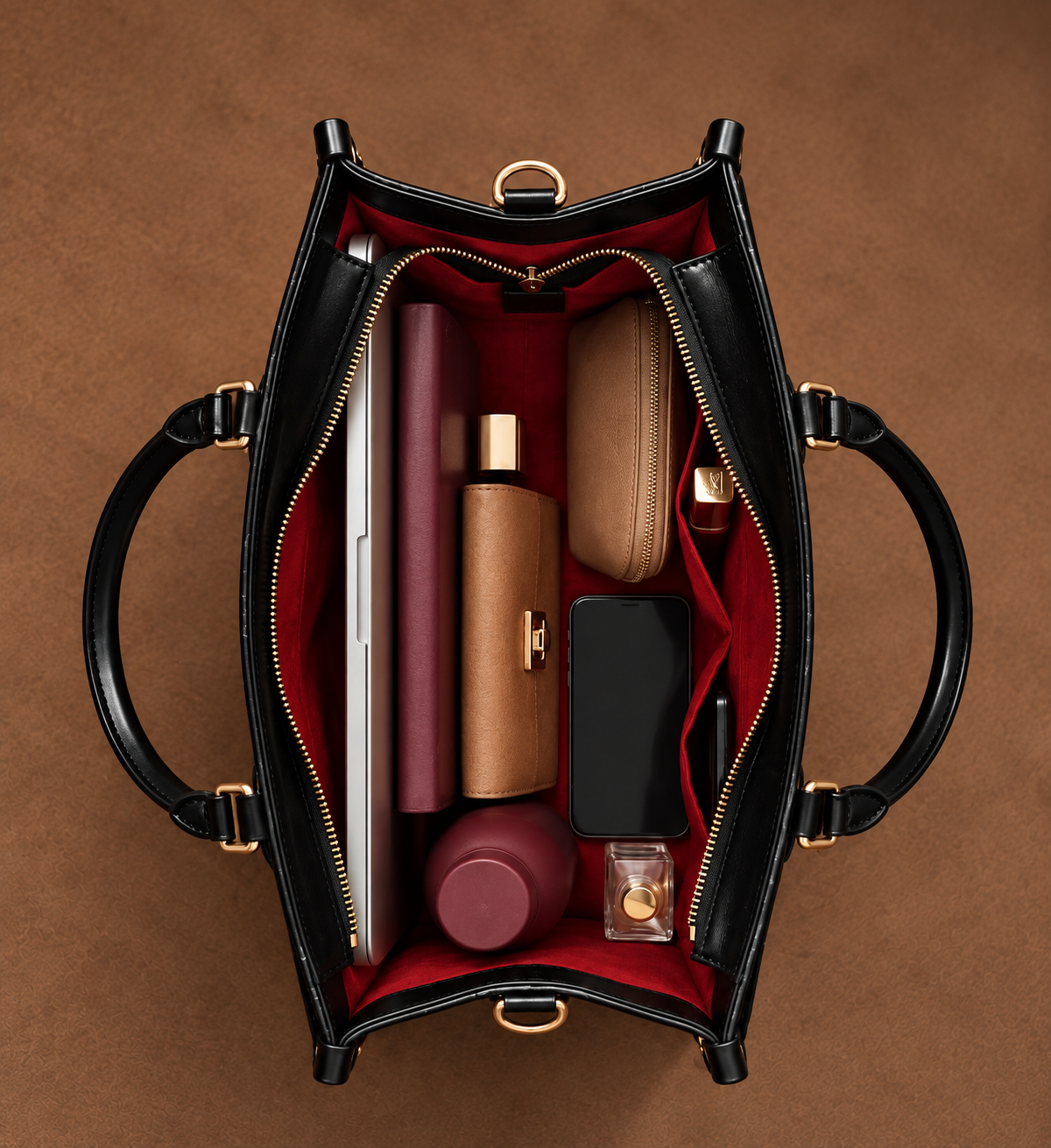 Melaniva "Black Queen & Princess" Offre de sac à main en cuir