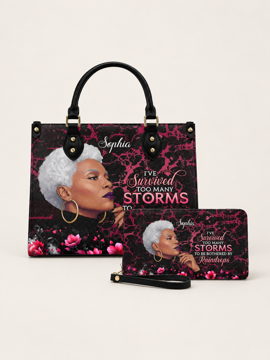 Melaniva “Timeless Ebony Grace” Leather Handbag Deal