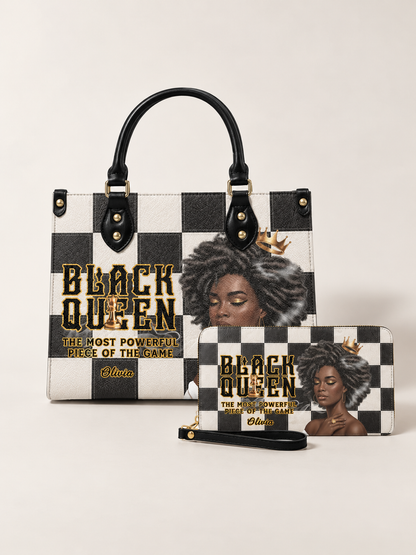Melaniva Leather Black Queen Royal Elegance Handbag Deal