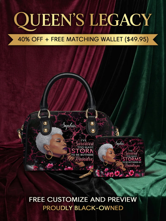 Melaniva "Timeless Ebony Grace" Leather Mini Satchel Deal - Melaniva