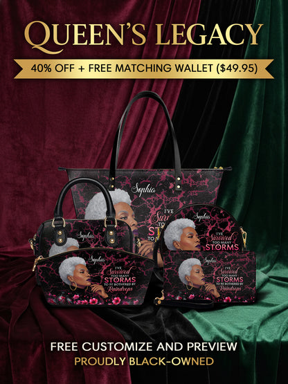 Melaniva "Timeless Ebony Grace" Tote Bag The Lucky Bundle - Melaniva