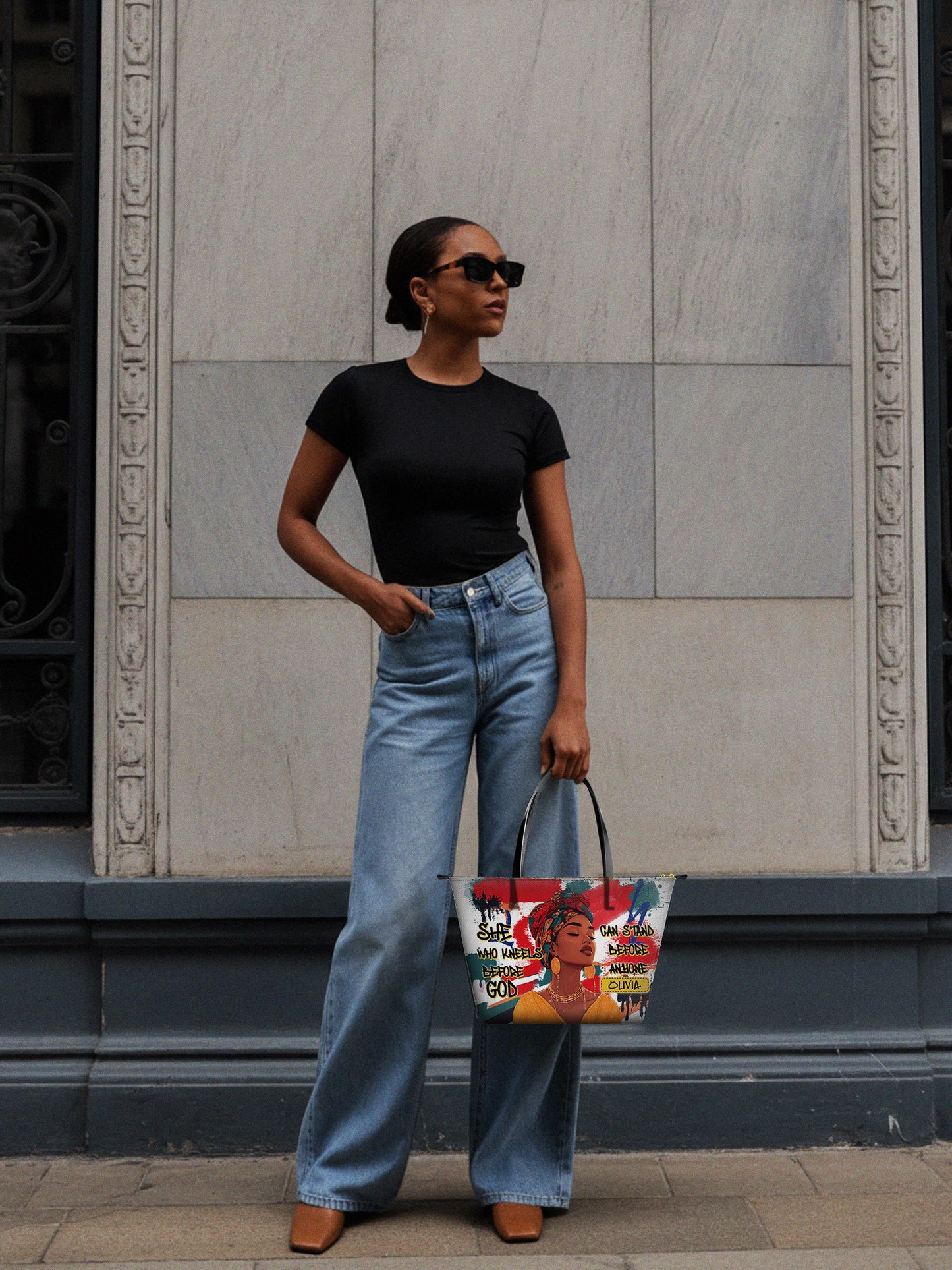 Melaniva "Stand Fearless Faith" Tote Bag The Lucky Bundle