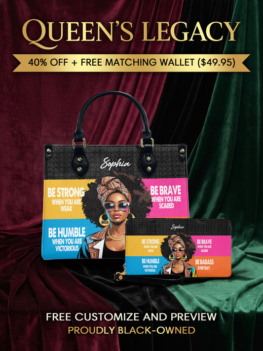 Melaniva Queen in Color Leather Handbag Deal (FREE WALLET) - Melaniva