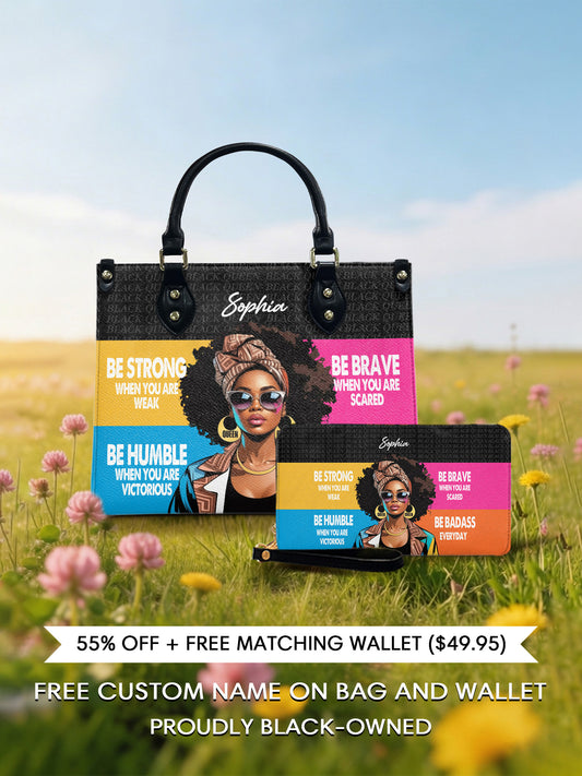 Melaniva Queen in Color Leather Handbag Deal (FREE WALLET) - Melaniva