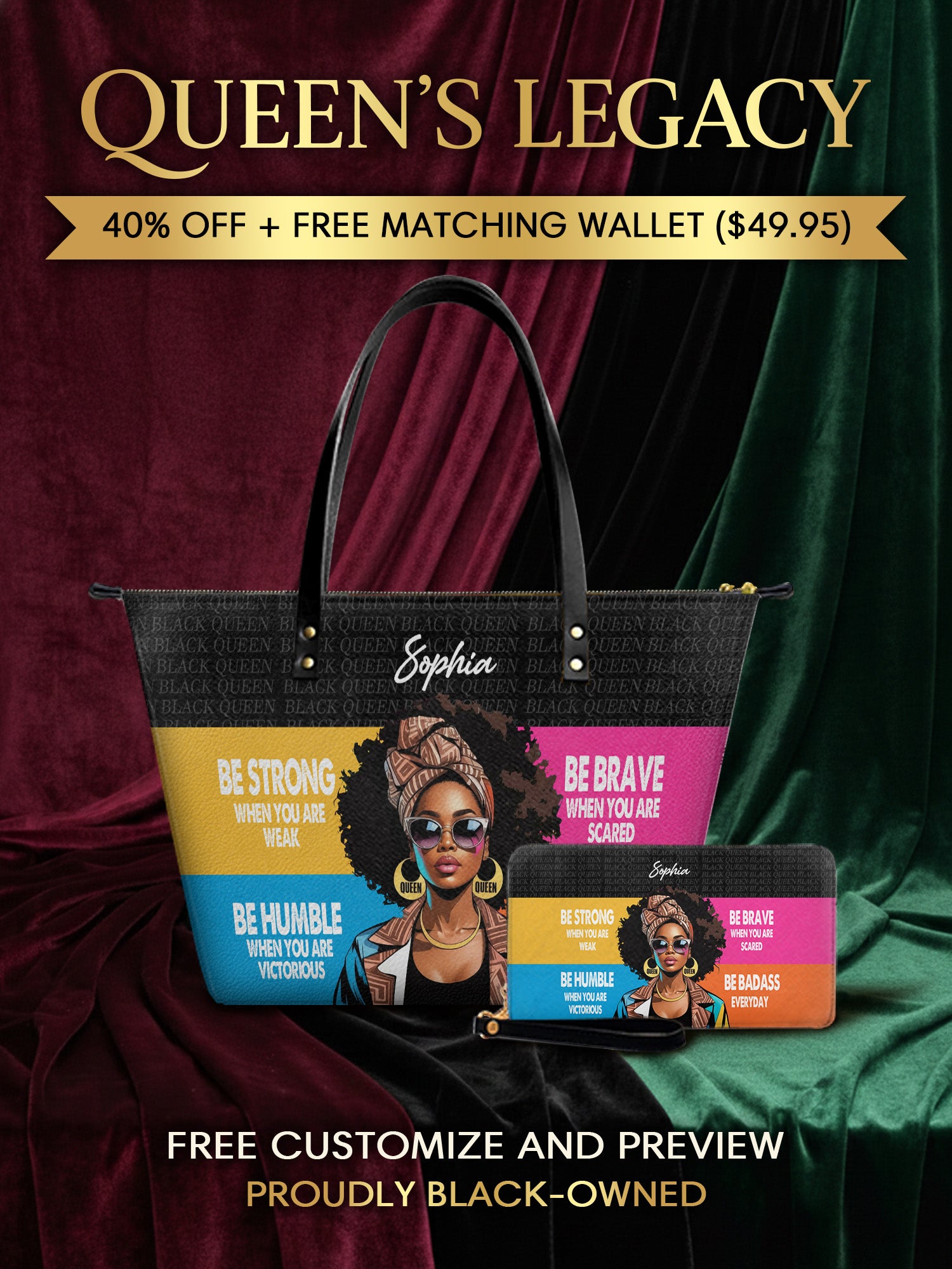 Melaniva Queen in Color Leather Tote Bag Deal (FREE WALLET) - Melaniva