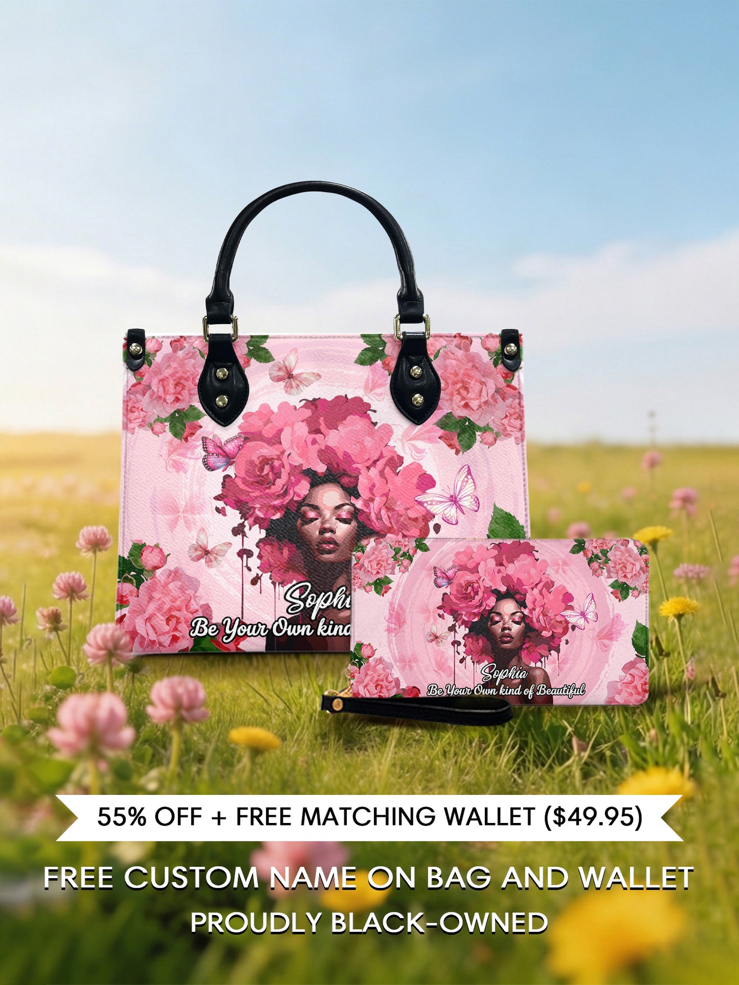 Melaniva Blossom Muse Leather Handbag Deal (FREE WALLET) - Melaniva