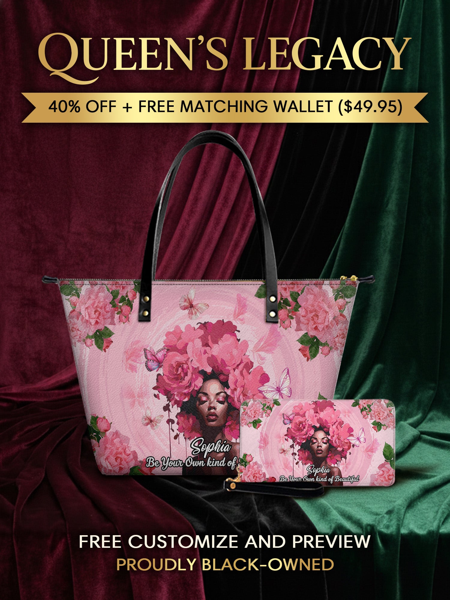 Melaniva Blossom Muse Leather Tote Bag Deal (FREE WALLET) - Melaniva