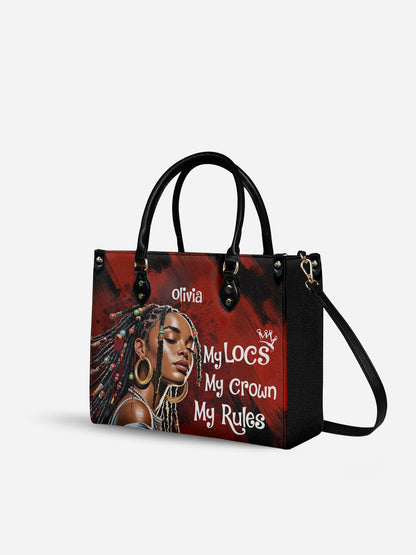 Melaniva Crown of Locs Leather Handbag Deal (FREE WALLET)
