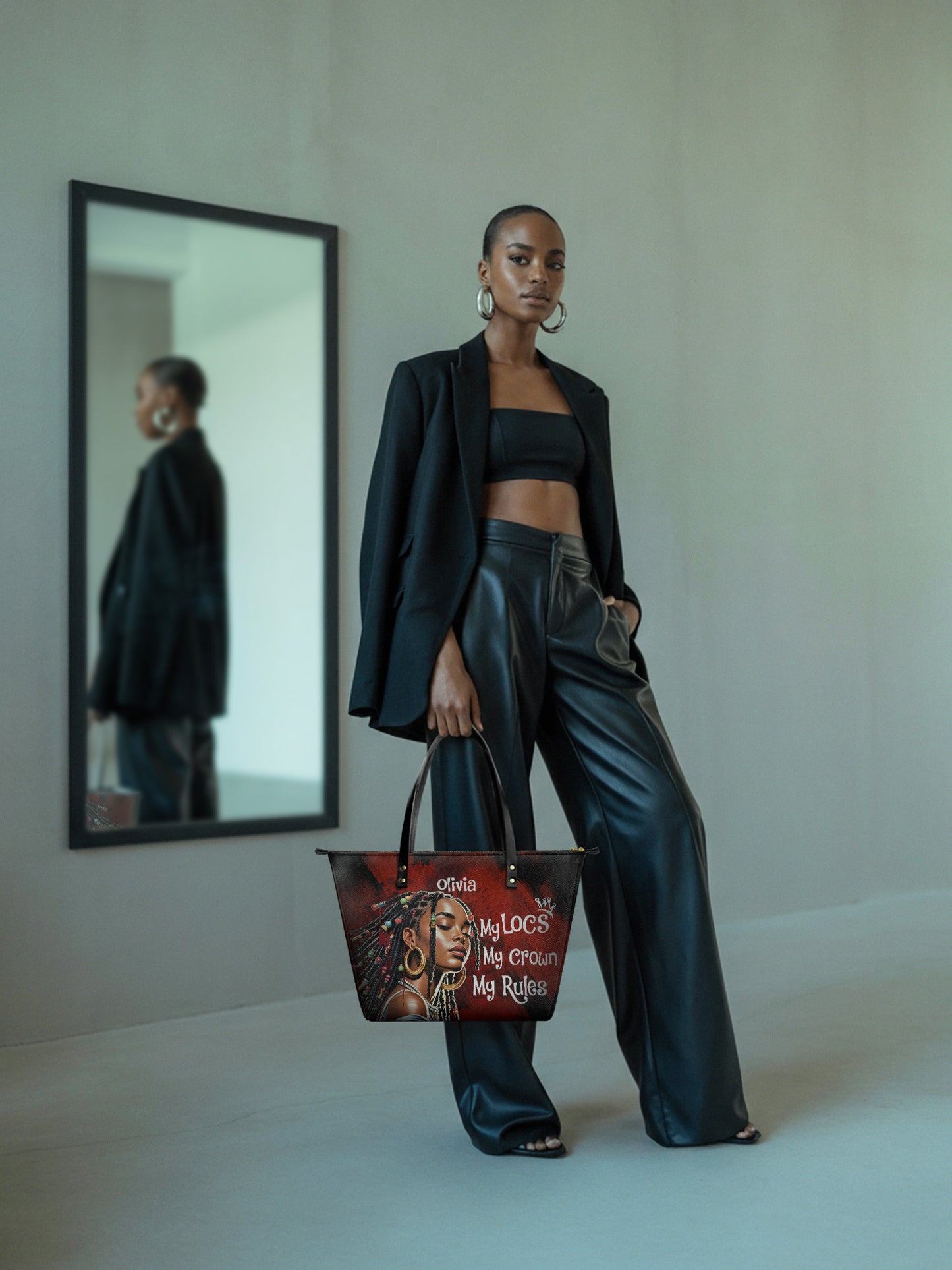 Melaniva "Crown of Locs" Tote Bag The Perfect Trio