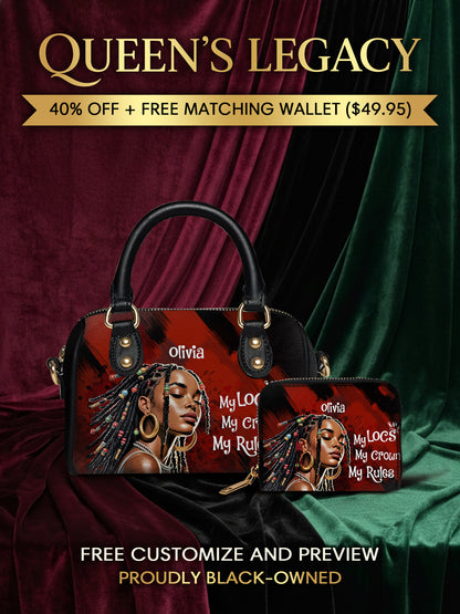 Melaniva Crown of Locs Leather Mini Satchel Deal - Melaniva