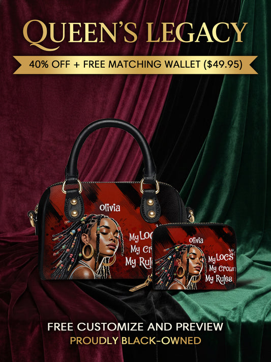 Melaniva Crown of Locs Leather Mini Satchel Deal - Melaniva