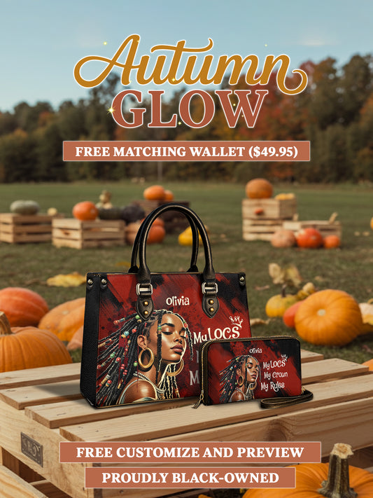 Melaniva Crown of Locs Leather Handbag Deal (FREE WALLET)