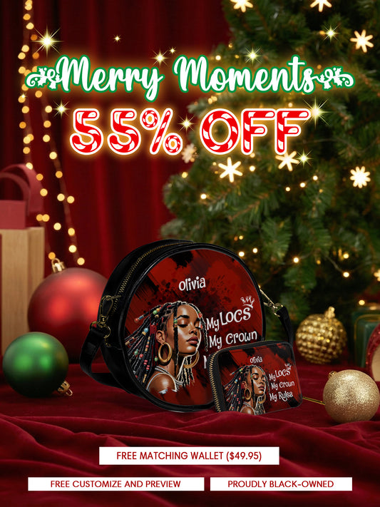 Melaniva Crown of Locs Leather Circle Crossbag Deal