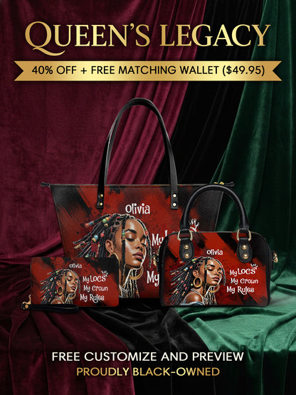 Melaniva "Crown of Locs" Tote Bag The Perfect Trio - Melaniva