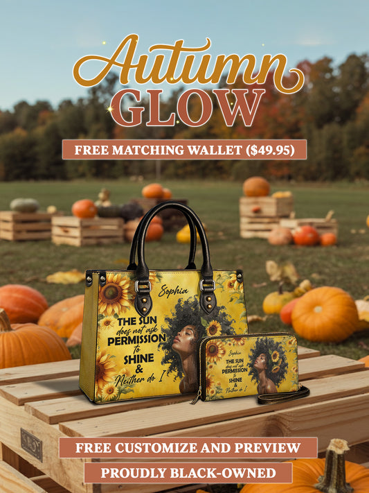 Melaniva Sunlit Crown Leather Handbag Deal (FREE WALLET)