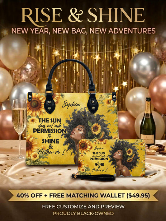 Melaniva Sunlit Crown Leather Handbag Deal (FREE WALLET)