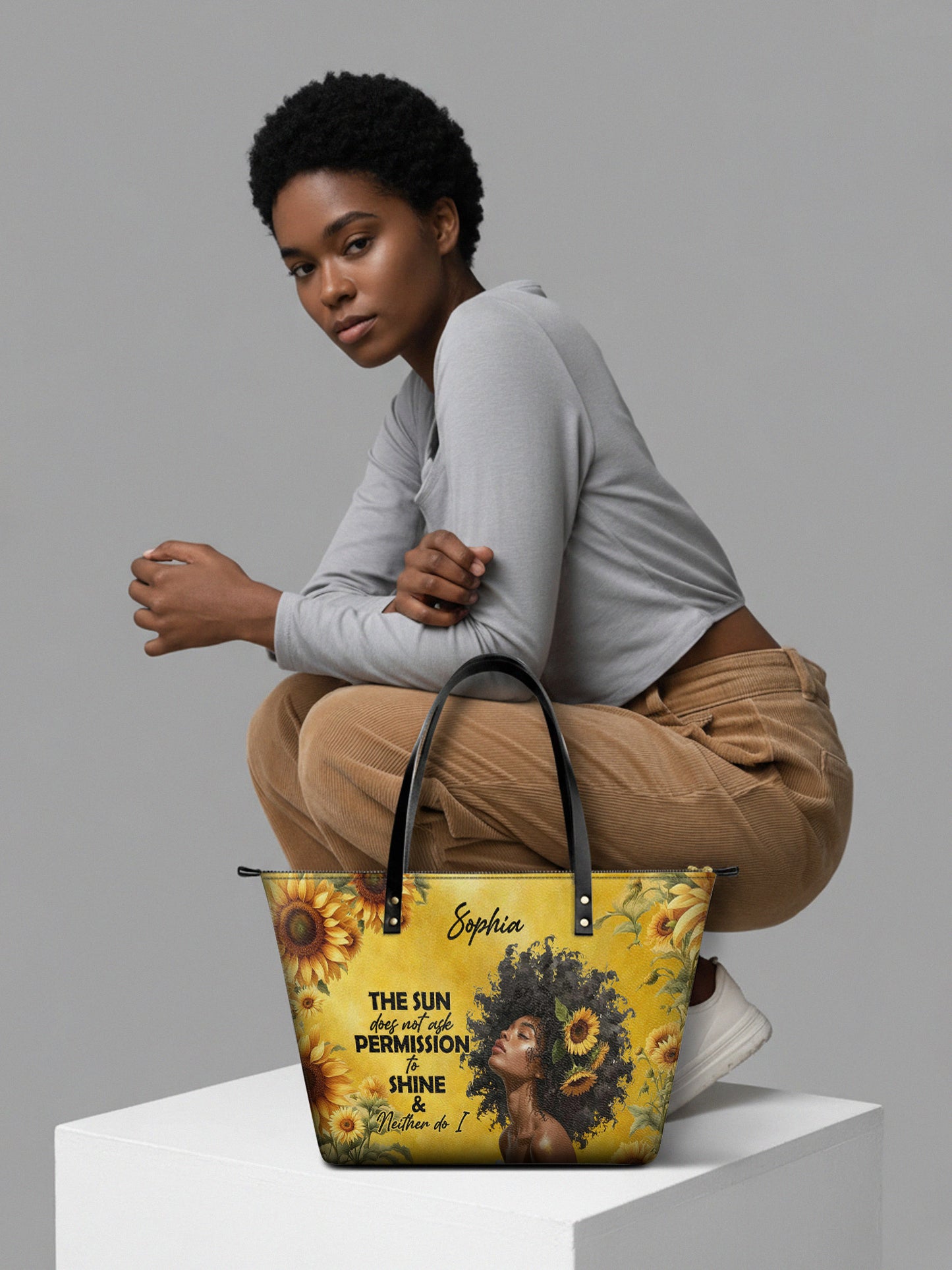Melaniva "Sunlit Crown" Tote Bag The Lucky Bundle