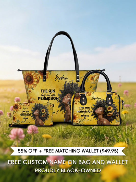 Melaniva "Sunlit Crown" Tote Bag The Perfect Trio - Melaniva