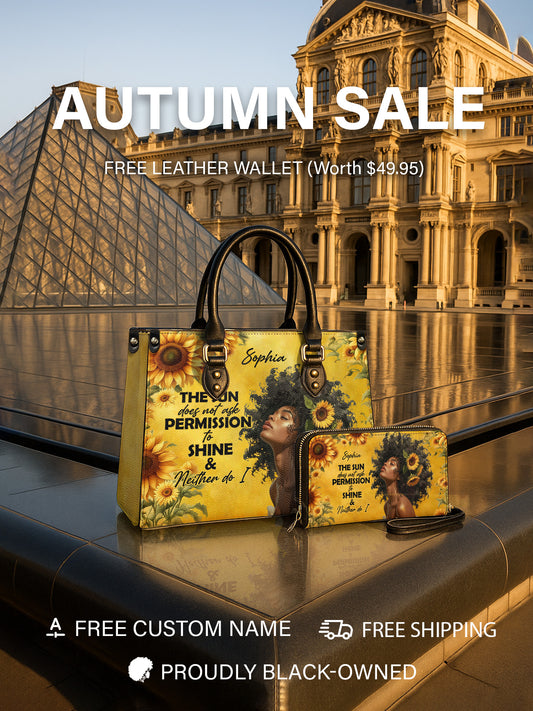 Melaniva Sunlit Crown Leather Handbag Deal (FREE WALLET)