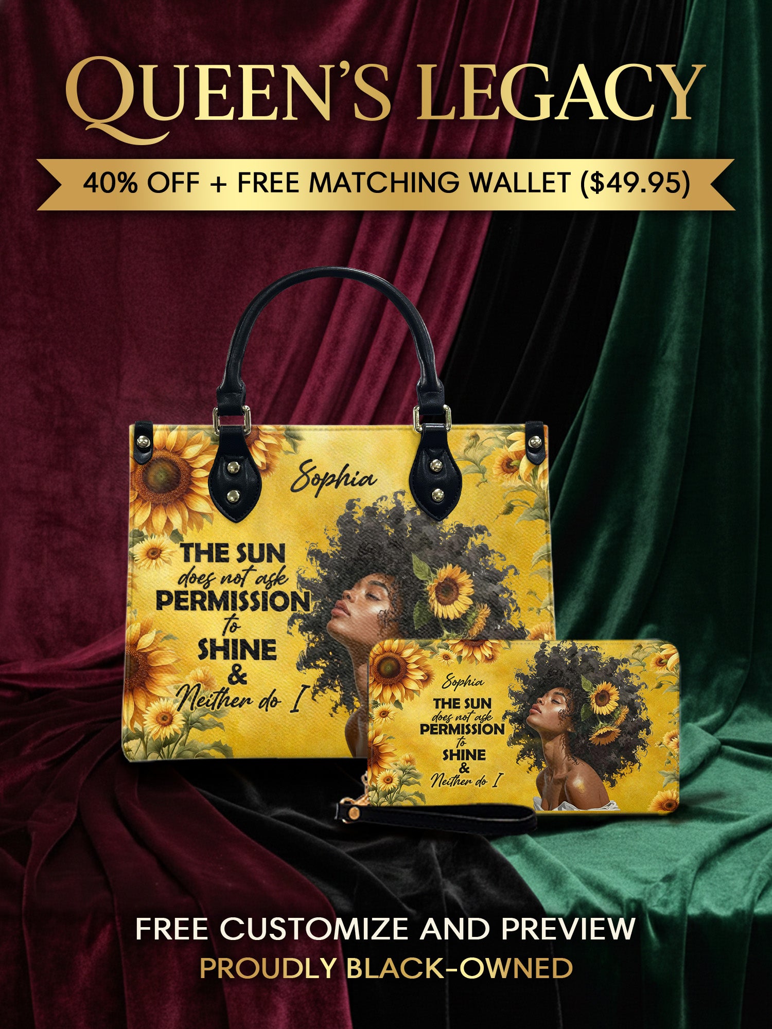 Melaniva Sunlit Crown Leather Handbag Deal (FREE WALLET) - Melaniva