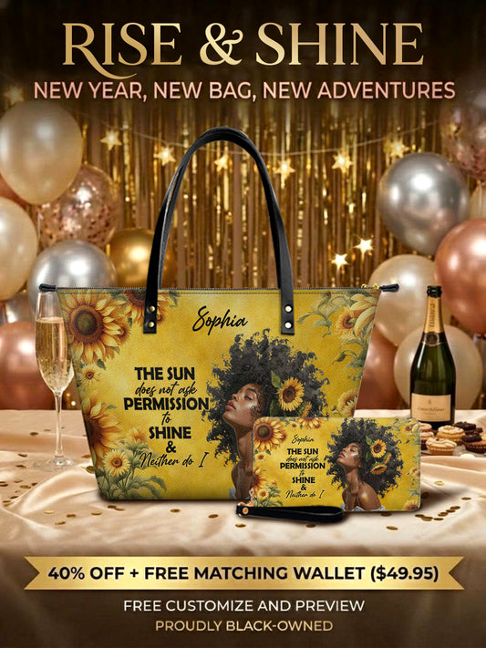 Melaniva Sunlit Crown Leather Tote Bag Deal (FREE WALLET)