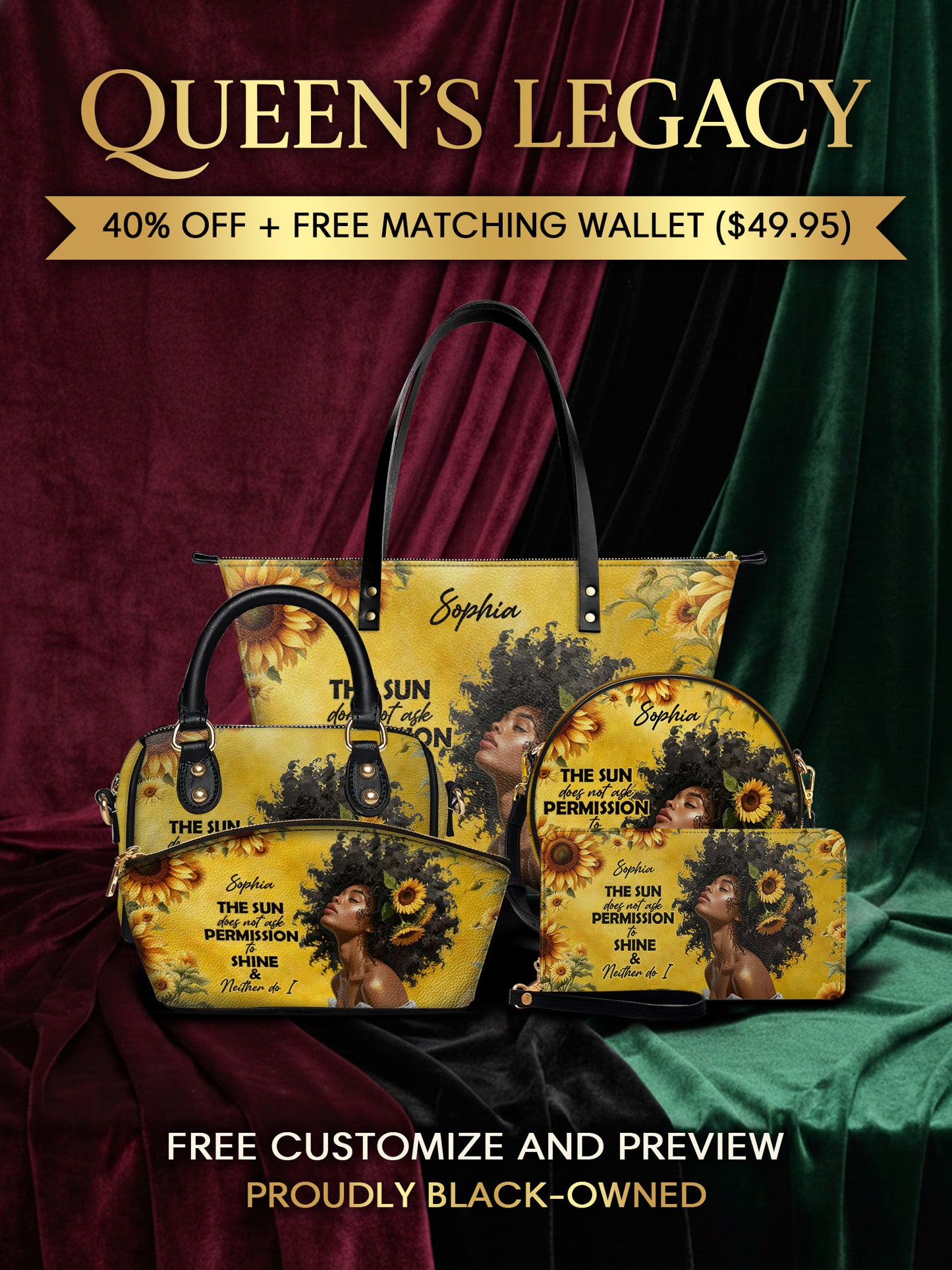 Melaniva "Sunlit Crown" Tote Bag The Lucky Bundle - Melaniva