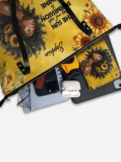Melaniva Sunlit Crown Leather Tote Bag Deal (FREE WALLET)