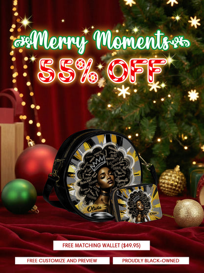 Melaniva Solar Halo Leather Circle Crossbag Deal