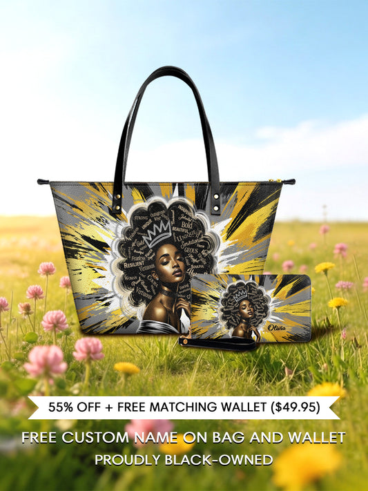 Melaniva Solar Halo Leather Tote Bag Deal (FREE WALLET) - Melaniva