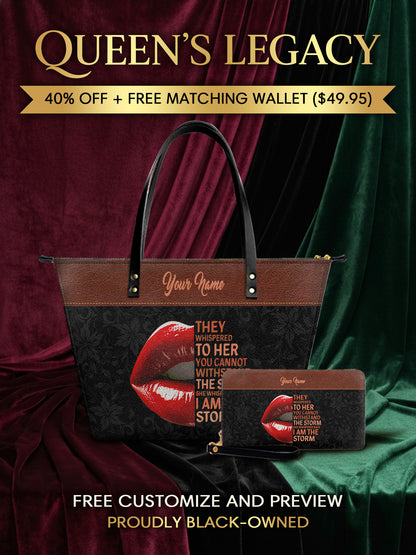 Melaniva Storm Kiss Leather Tote Bag Deal (FREE WALLET) - Melaniva