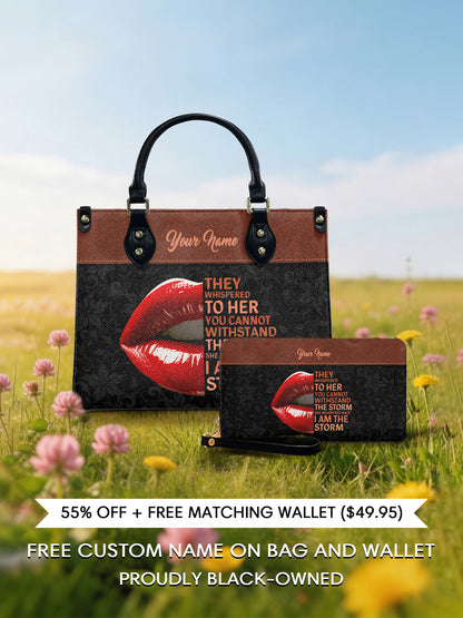 Melaniva Storm Kiss Leather Handbag Deal (FREE WALLET) - Melaniva