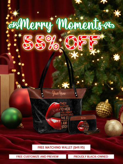 Melaniva Storm Kiss Leather Tote Bag Deal (FREE WALLET)