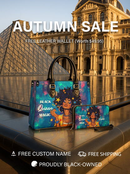 Melaniva Star Blue Sky Leather Handbag Deal
