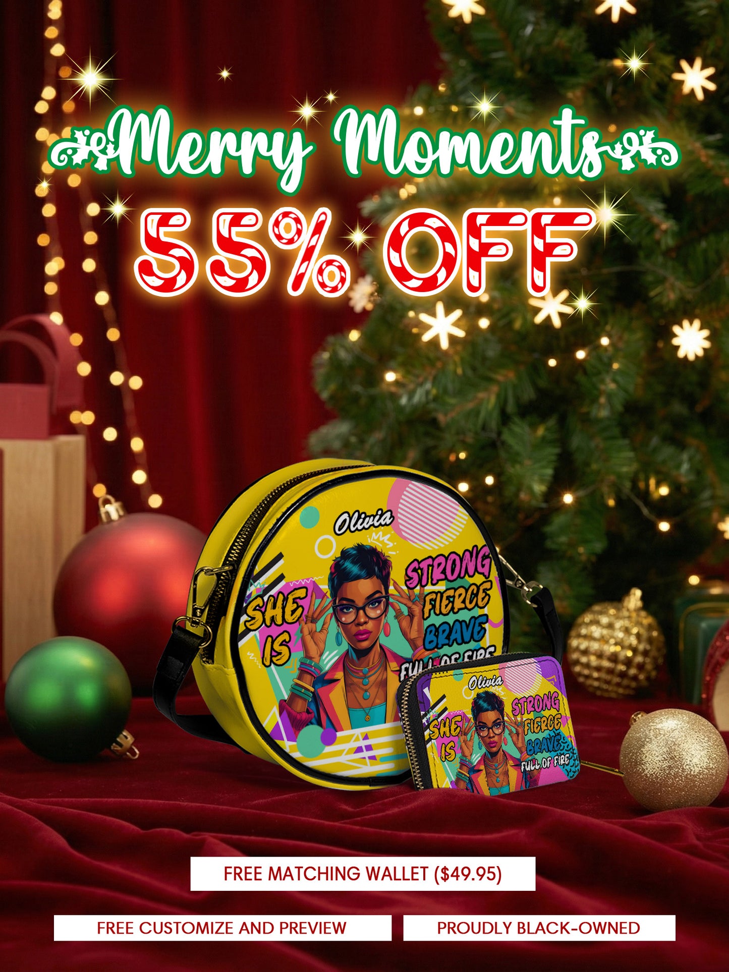 Melaniva Retro Pop Diva Leather Circle Crossbag Deal