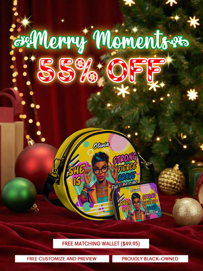 Melaniva Retro Pop Diva Leather Circle Crossbag Deal