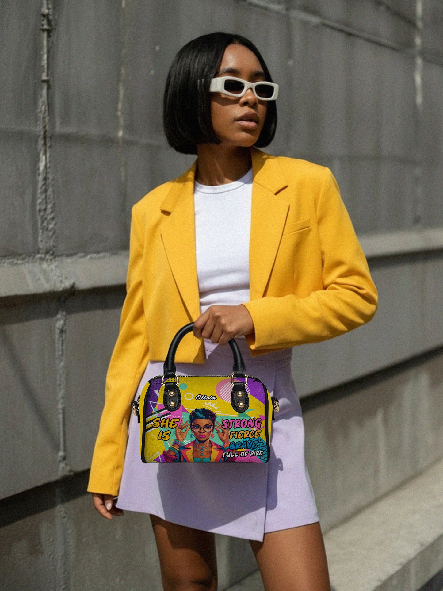 Melaniva Retro Pop Diva Leather Mini Satchel Deal