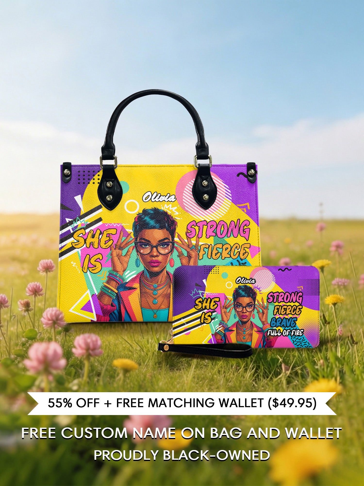 Melaniva Retro Pop Diva Leather Handbag Deal - Melaniva