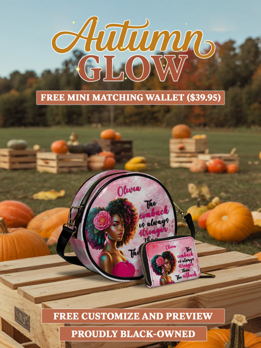 Melaniva Stronger in Pink Leather Circle Crossbody Deal