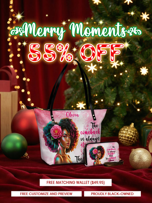 Melaniva Stronger in Pink Leather Tote Bag Deal