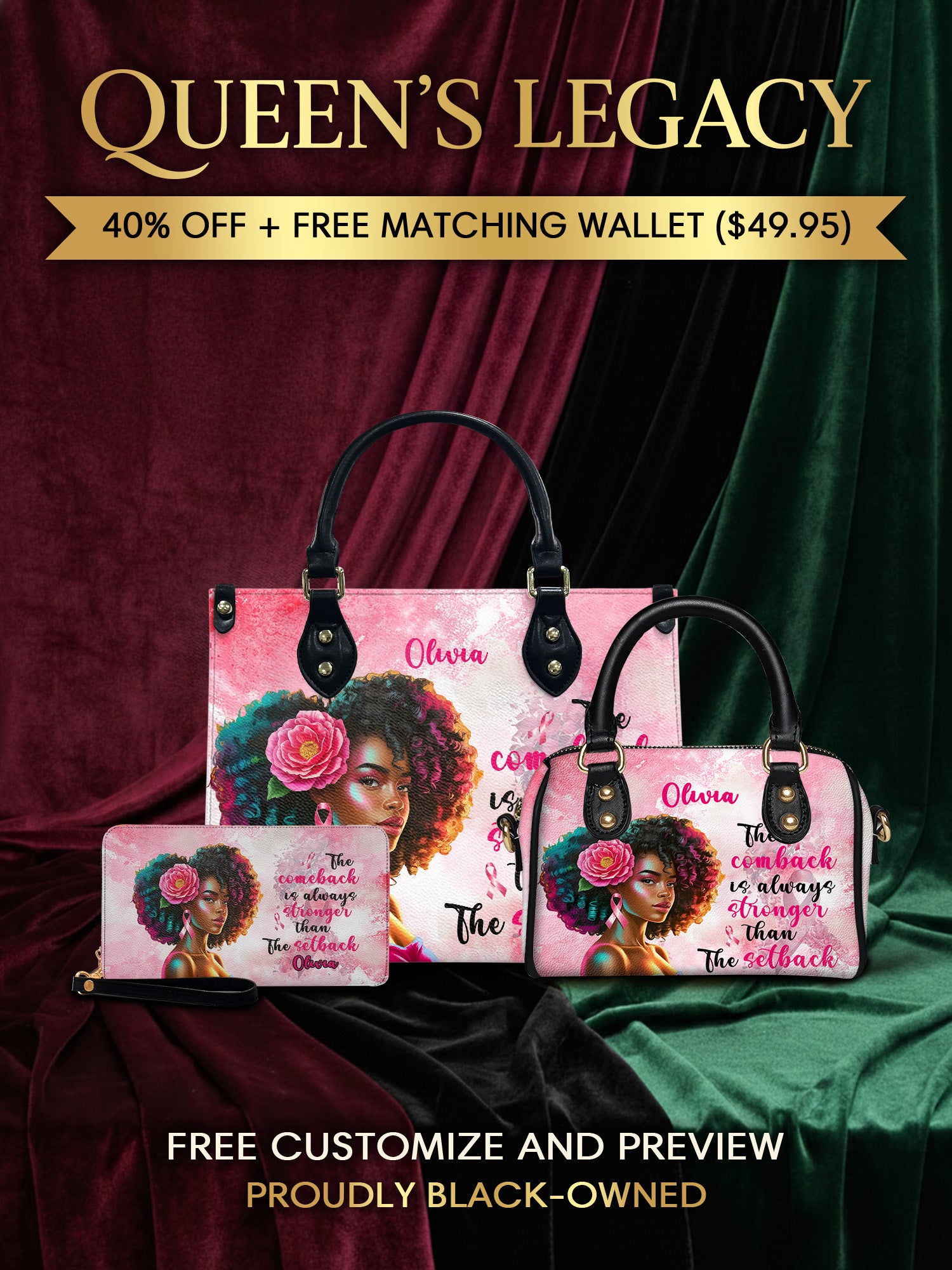 Melaniva "Strong In Pink" The Perfect Trio - Melaniva