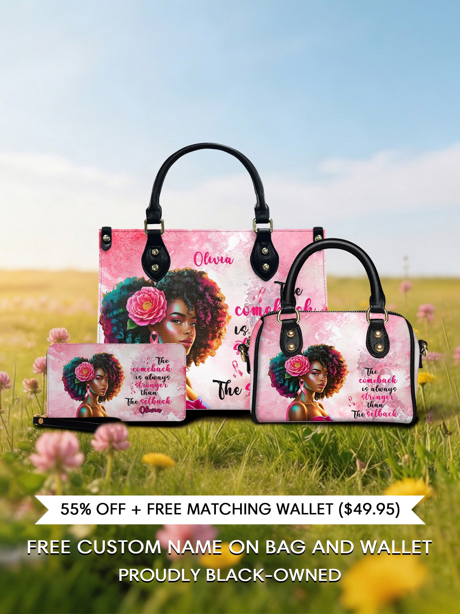 Melaniva "Strong In Pink" The Perfect Trio - Melaniva