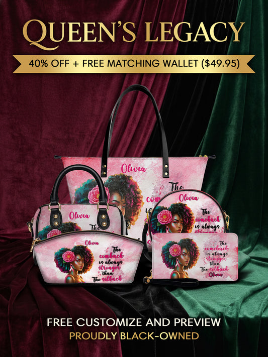 Melaniva "Strong In Pink" Tote Bag The Lucky Bundle - Melaniva