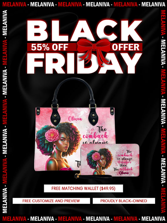 Melaniva Stronger in Pink Leather Handbag Deal