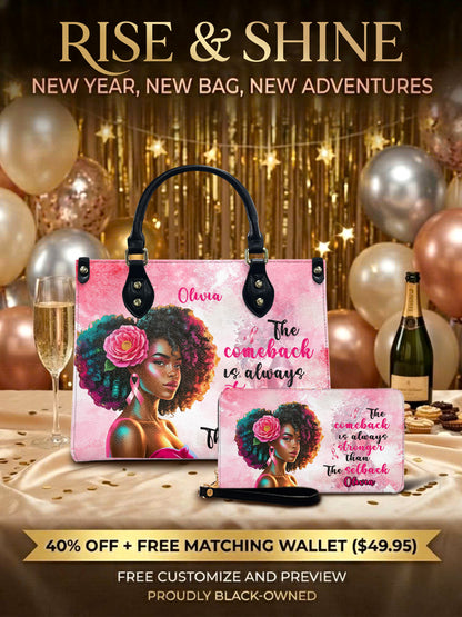 Melaniva Stronger in Pink Leather Handbag Deal