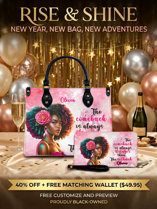 Melaniva Stronger in Pink Leather Handbag Deal